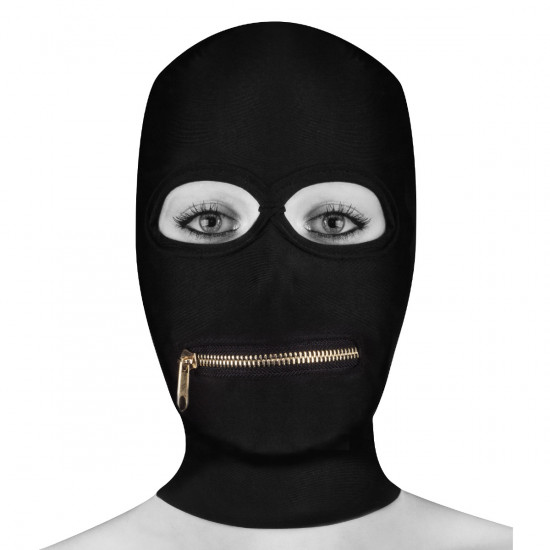 Ouch! Extreme Zipper Mask Mouth Zipper Zwart