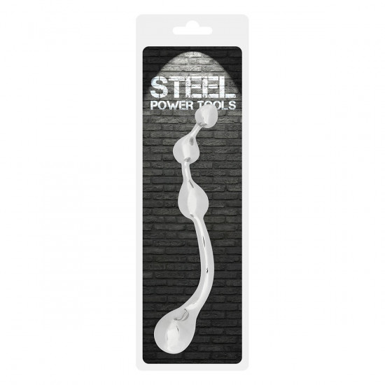 Steel Multistim Dildo Zilver