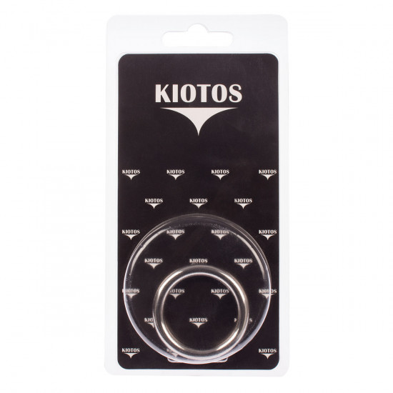 Kiotos Stainless Steel Round Wire Cockring Zilver