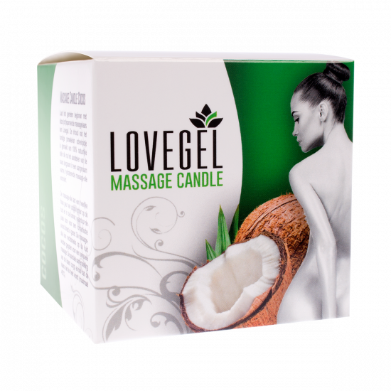 Lovegel Massage Kaars Kokos