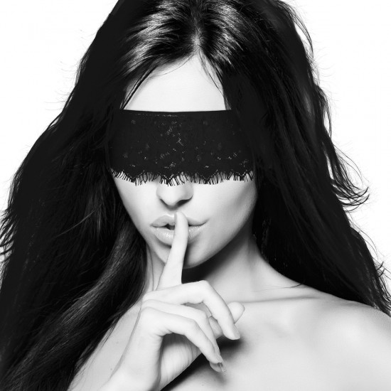 Ouch! MystÃ¨re Lace Masker Zwart