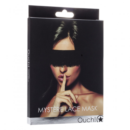Ouch! MystÃ¨re Lace Masker Zwart
