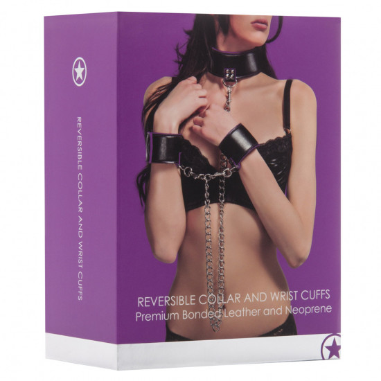 Ouch! Reversible Hals en Handboeien Paars