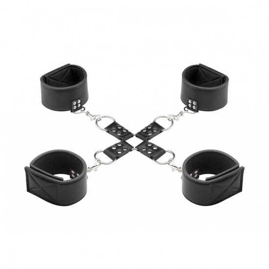 Ouch! Reversible Hogtie Boeien Set Zwart
