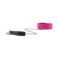Ouch! Reversible Collar With Leash Roze