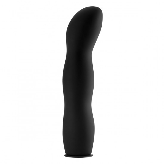 Ouch! Silicone Strap-On Set 10 Inch Zwart
