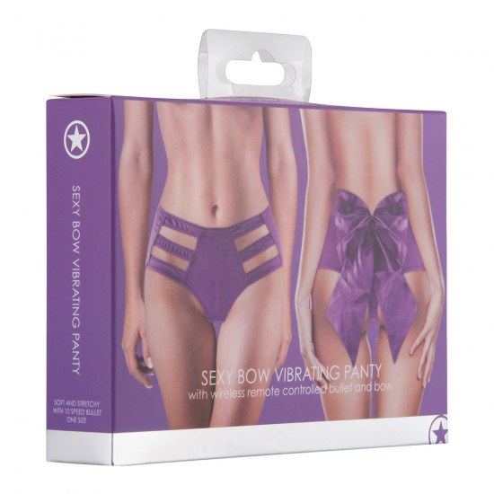 Ouch! Sexy Bow Vibrating Panty Paars