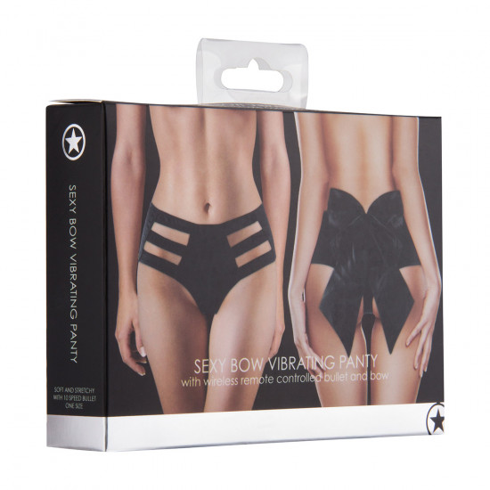 Ouch! Sexy Bow Vibrating Panty Zwart