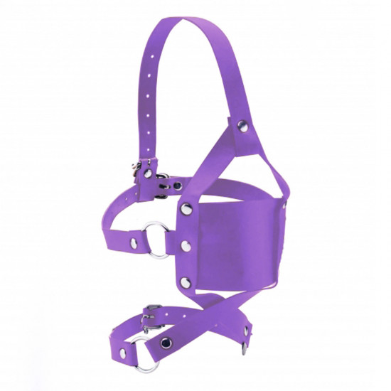 Ouch! Leather Mouth Gag Paars