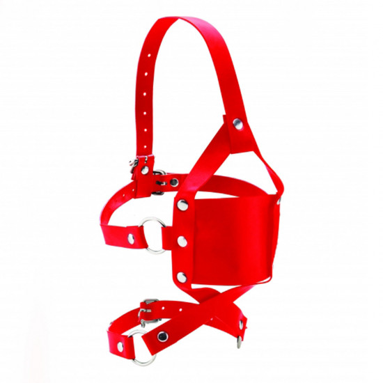 Ouch! Leather Mouth Gag Rood