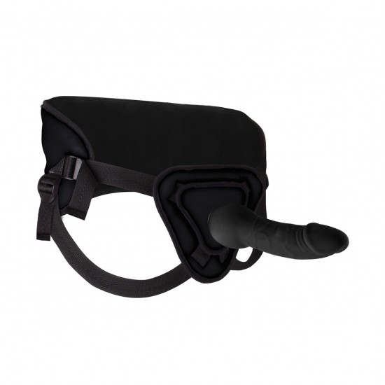 Ouch! Deluxe Silicone Strap-On Zwart