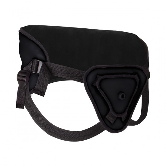 Ouch! Deluxe Silicone Strap-On Zwart