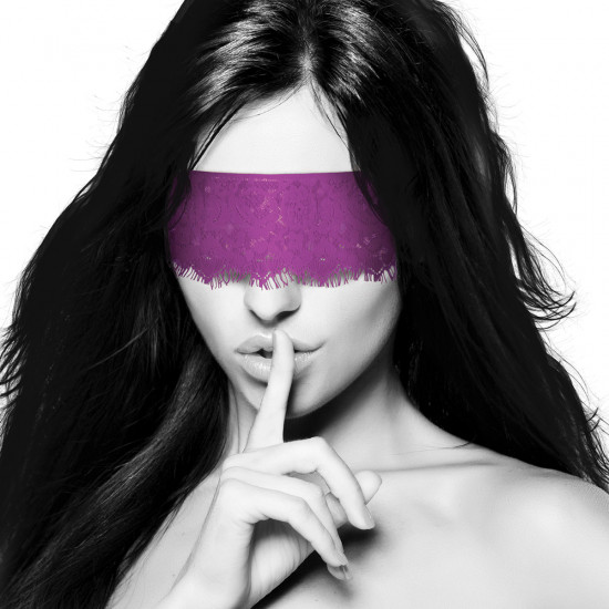 Ouch! MystÃ¨re Lace Masker Paars