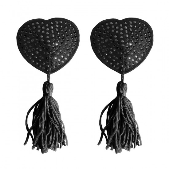 Ouch! Nipple Tassels Heart Zwart