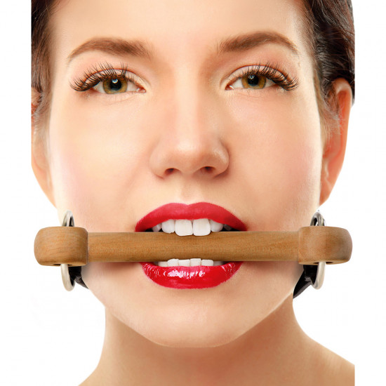 Ouch! Wooden Bridle Gag Hout