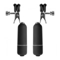 Ouch! Vibrating Nipple Clamps Tepelklemmen Zwart