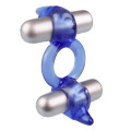 Spice It Up! Dubbele Vibrerende Cockring Blauw
