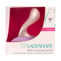 Ladyshape Heart Scheer Sjabloon Wit/Paars