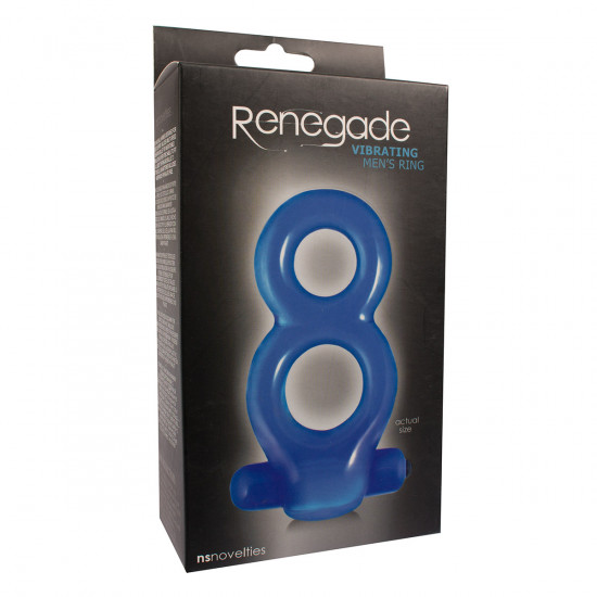 Renegade Vibrating Men's Cockring Blauw