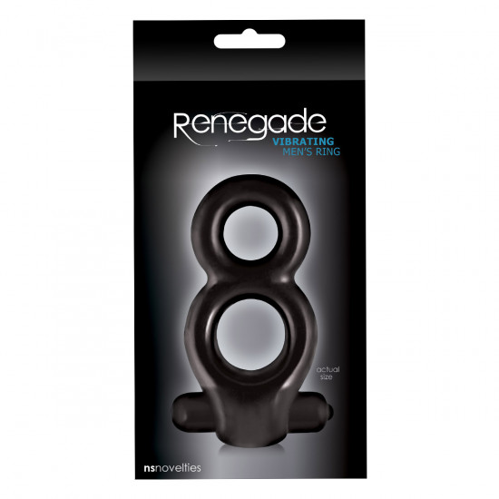 Renegade Vibrating Men's Cockring Zwart