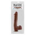 Basix Rubber Works 10 Inch Dildo Bruin