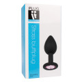 Plug It Strass Buttplug Small Zwart/Roze
