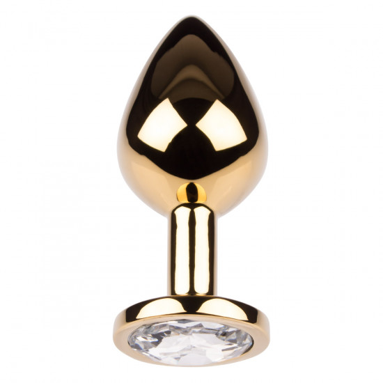 Plug It Strass Buttplug Medium Goud/Zilver