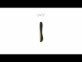 Ovo E4 Dual Sensation Vibrator Zwart/Goud