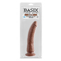 Basix Rubber Works Slim 7 Dildo Bruin