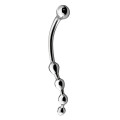Metal Worx Curve Dildo Zilver