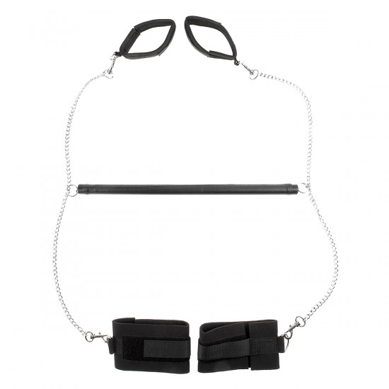 Hogtie Bondage Bar Zwart