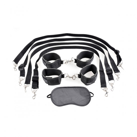 Cuff & Tether Boeien Set Zwart