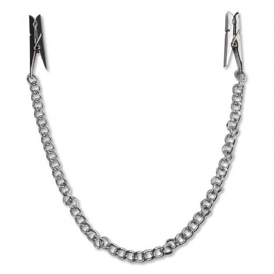 Fetish Nipple Chain Clamps Zilver