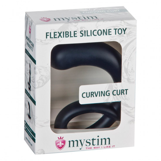 MyStim Curving Curt Plug Zwart