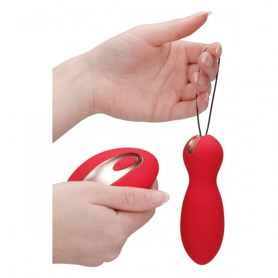 Elegance Purity Vibrerend Eitje + Stimulator Rood