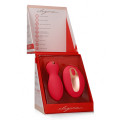 Elegance Purity Vibrerend Eitje + Stimulator Rood