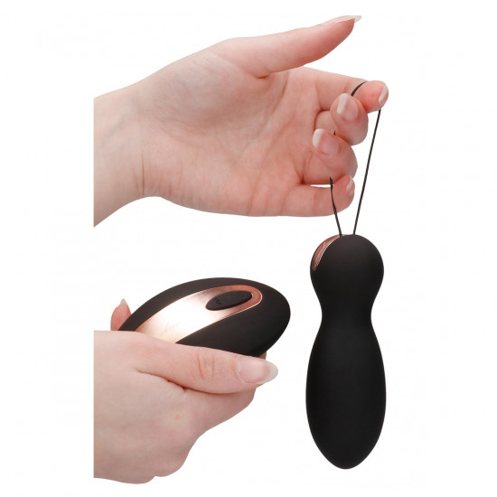 Elegance Purity Vibrerend Eitje + Stimulator Zwart