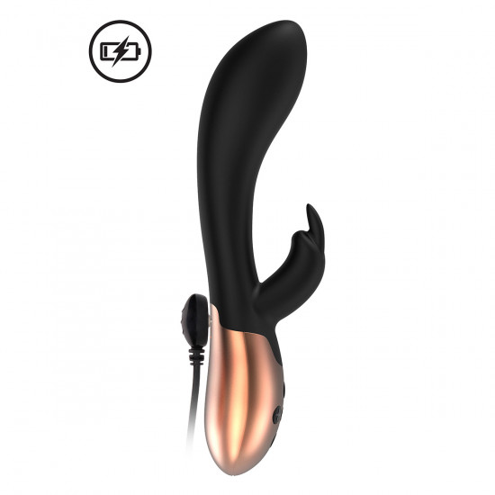 Elegance Opulent Heating Rabbit Vibrator Zwart