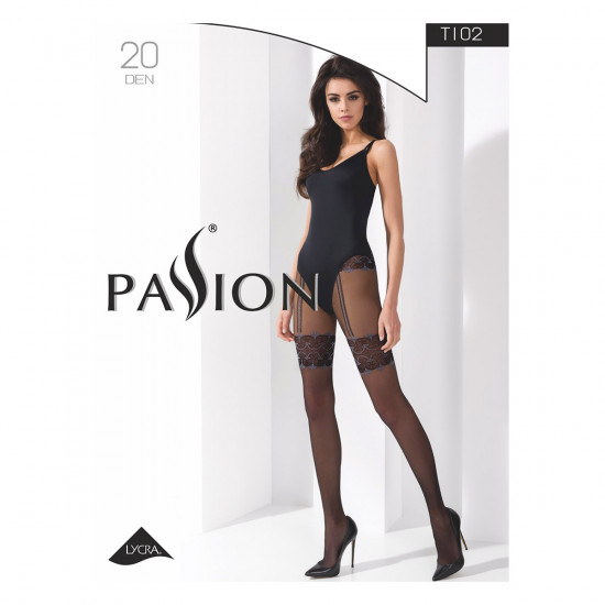 Passion TI028 Panty Zwart S