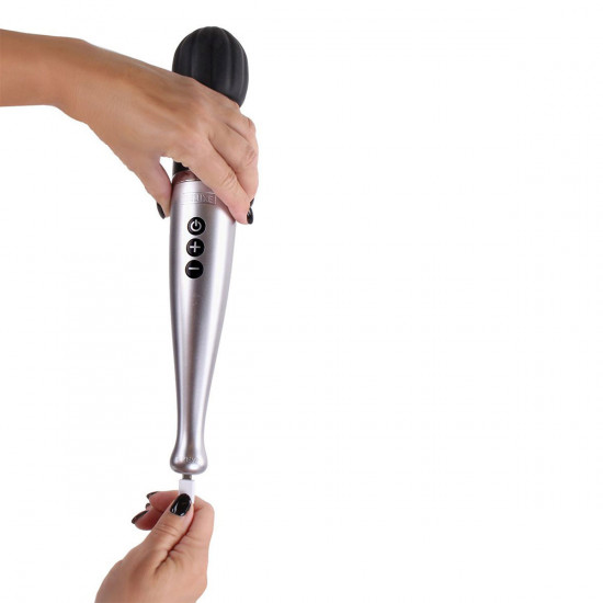 Pixey Deluxe Oplaadbare Massage Vibrator Zwart/Zilver