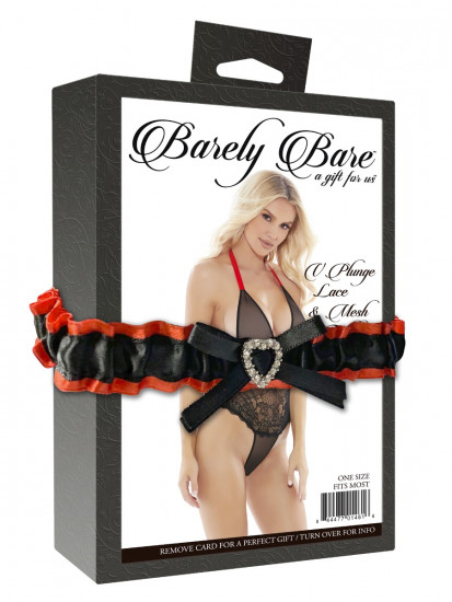 Barely Bare V Plunge Lace & Mesh Body