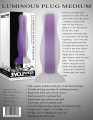 Evolved Luminous Glow In The Dark Buttplug Medium Paars