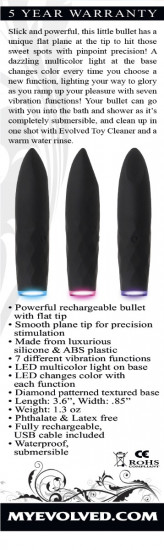 Evolved On The Spot Bullet Zwart