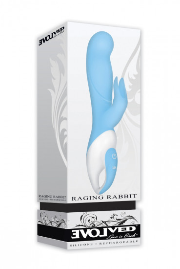 Evolved Raging Rabbit Vibrator Blauw