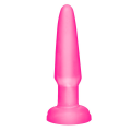 Basix Rubber Works Beginner's Buttplug Rood