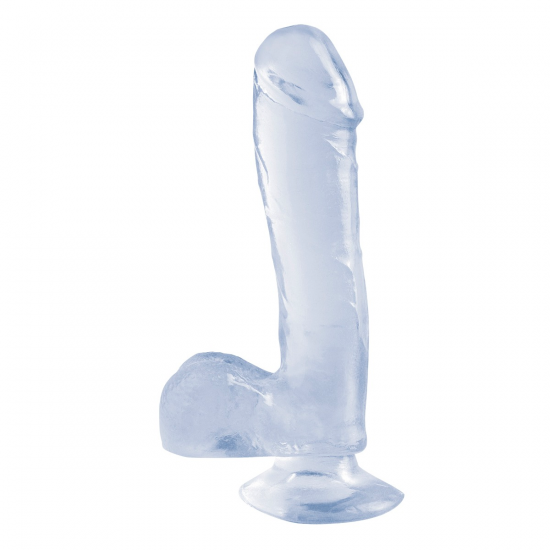 Basix Rubber Works 7.5 Inch Dildo Transparant