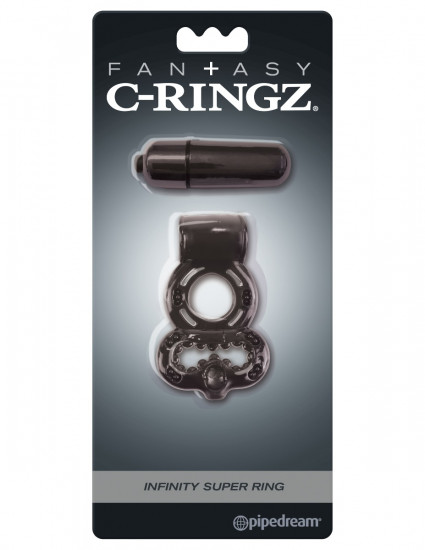 C-Ringz Infinity Super Ring Cockring Zwart