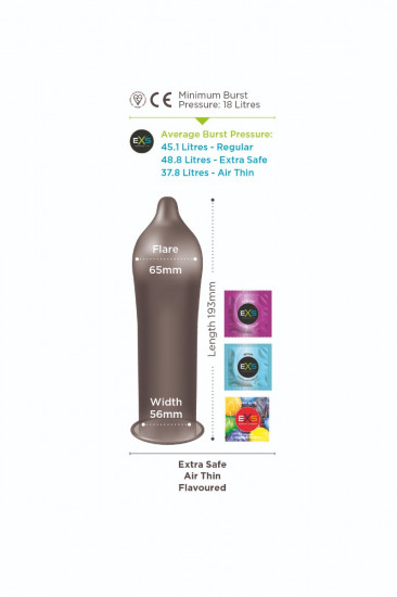 EXS Extra Safe Condooms 12 Stuks