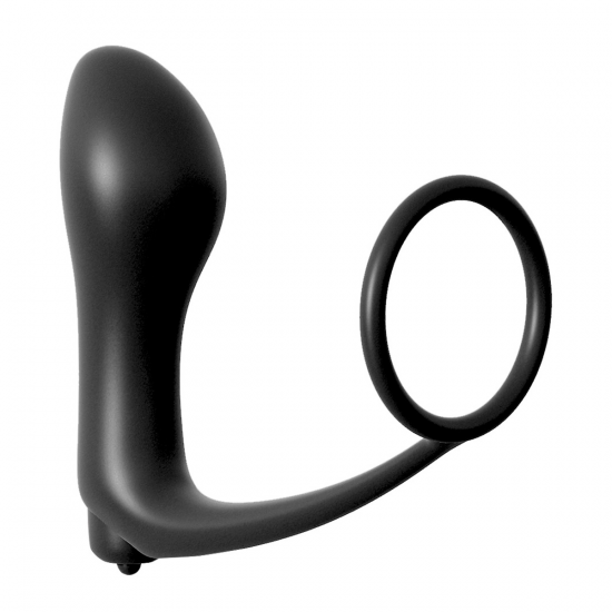 Anal Fantasy Ass-Gasm Cockring Vibrating Plug Zwart