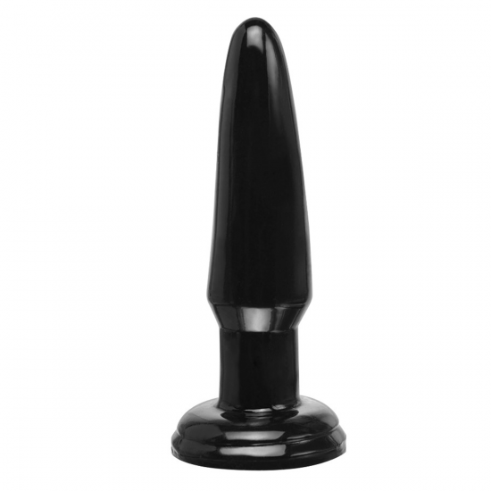 Basix Rubber Works Beginner's Buttplug Zwart